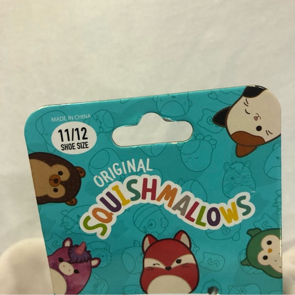 Squishmallows Elephant Slippers Kids 11/12 NWT - Picture 3 of 3